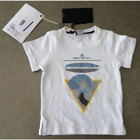 PEUTEREY Baby Boy's Sz 12 Months White See You On The Next Wave S/S T-Shirt - Picture 1 of 8